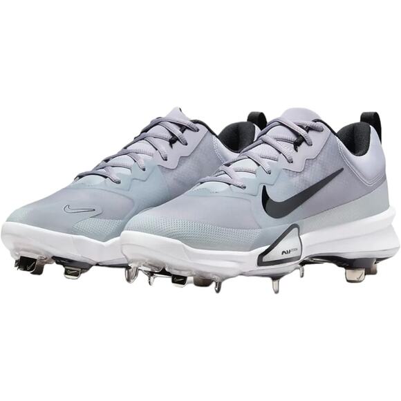 Nike Force Zoom Trout 9 Metal Baseball Cleats Mens 13 Gray White Shoe FB2907-002 - Picture 1 of 10